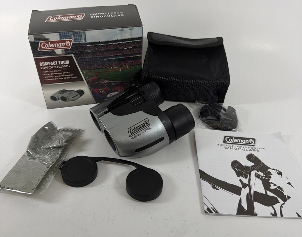 Coleman Compact Zoom Binoculars 10-40x21 mm